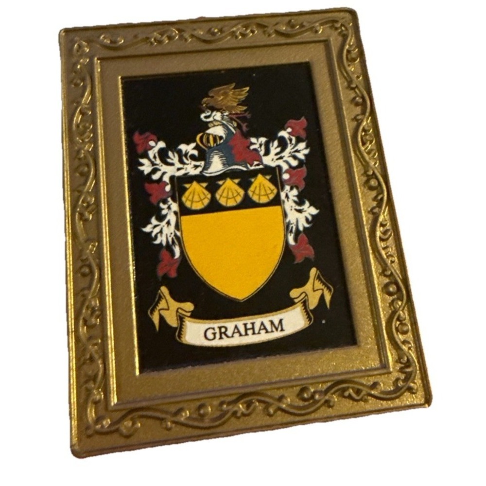 Graham Family Crest Coat of Arms and Name  Fridge Magnet